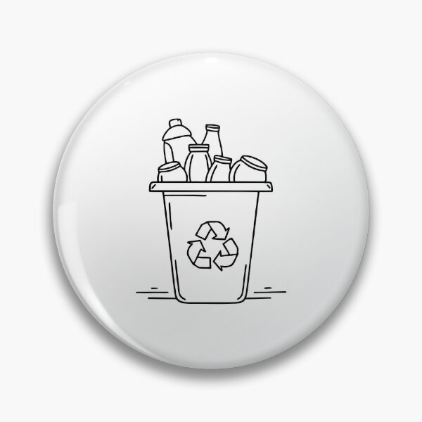 Item preview, Plastic cups and cans in a recycling bin on a street designed and sold by rasagamastore.