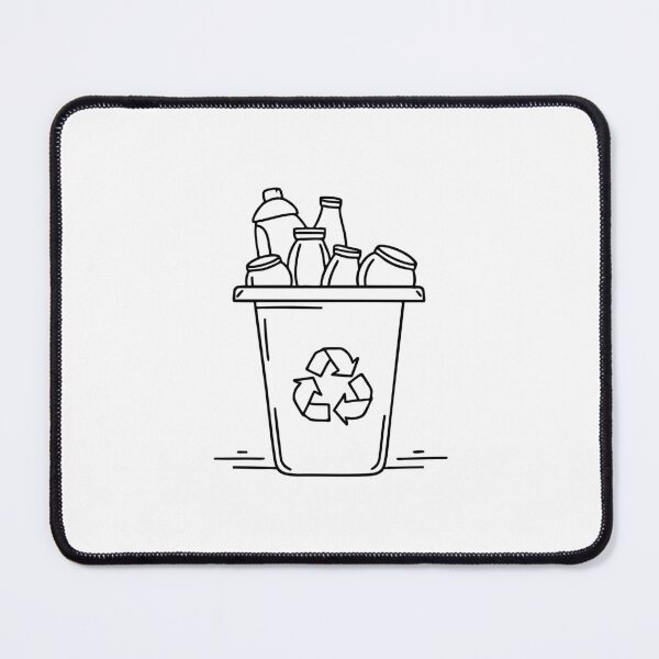 Item preview, Plastic cups and cans in a recycling bin on a street designed and sold by rasagamastore.