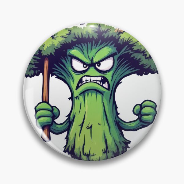 Item preview, A close up of a cartoon broccoli holding a sign designed and sold by cafegrafis.