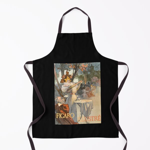 Item preview, Figaro Illustr Cover by Alphonse Mucha c.1896 | Art Nouveau Magazine Poster | Elegant Vintage French Woman Wall Art Print designed and sold by artofuniverse.