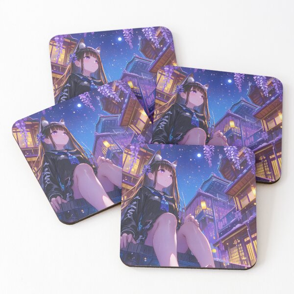Item preview, Anime Noshiro Azur Lane Game Yukata Moonlit Wisteria Dream designed and sold by juniorcastros.