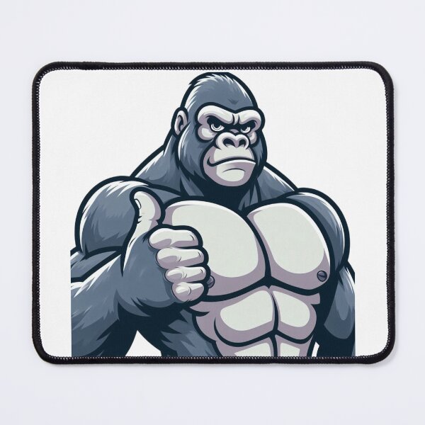 Item preview, Confident Gorilla Thumbs Up – Strong Cartoon Animal Art designed and sold by Confuzz1ed.