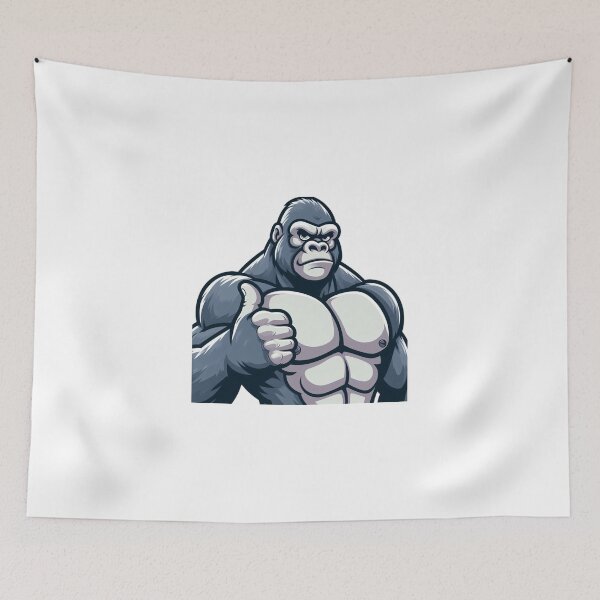 Item preview, Confident Gorilla Thumbs Up – Strong Cartoon Animal Art designed and sold by Confuzz1ed.
