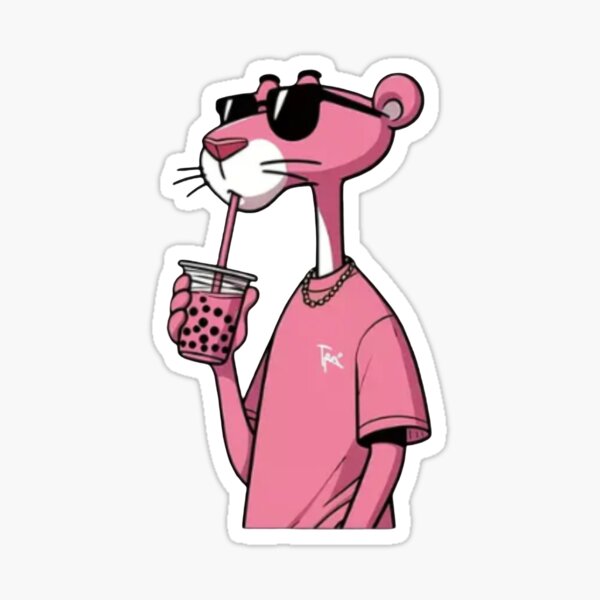 Artikel-Vorschau von Bubble Tea Vibes – Pink Panther Edition, designt und verkauft von Feel Good Finds – Happy & Trending Collections.
