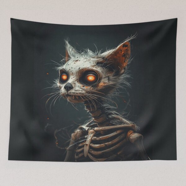 Item preview, Skeleton Zombie Cat - Halloween 2025 designed and sold by SuperVenus.