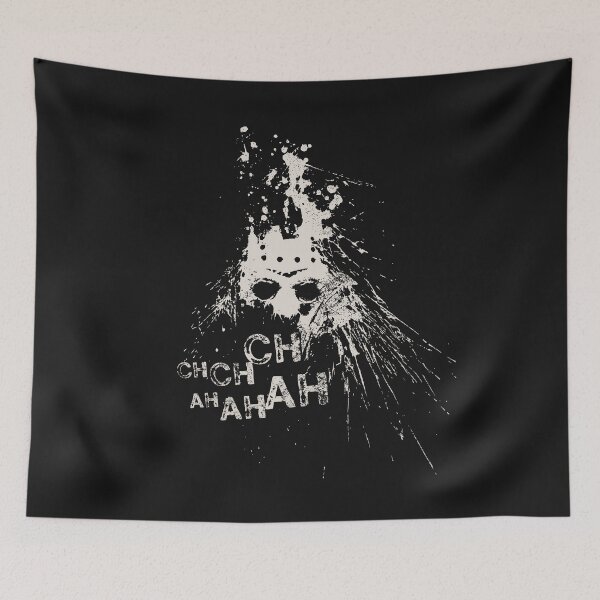 Item preview, Friday the 13th horror ChChCh AhAhAh white designed and sold by LapinMagnetik.