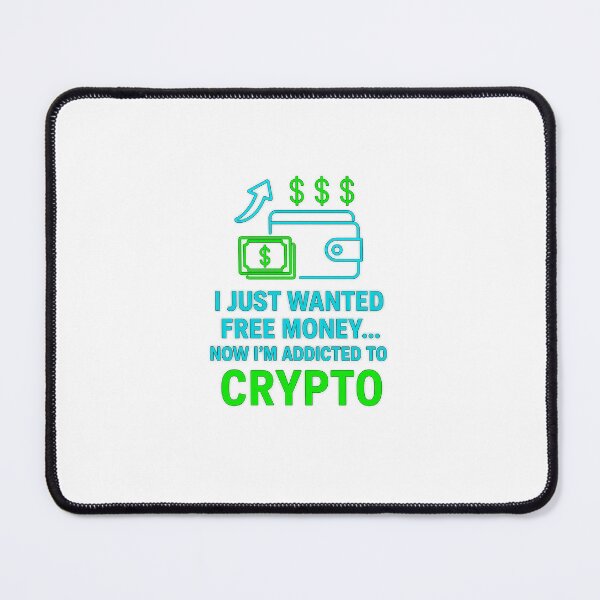 Item preview, Crypto Addict Neon Quote – Transparent Digital PNG designed and sold by Aucia.