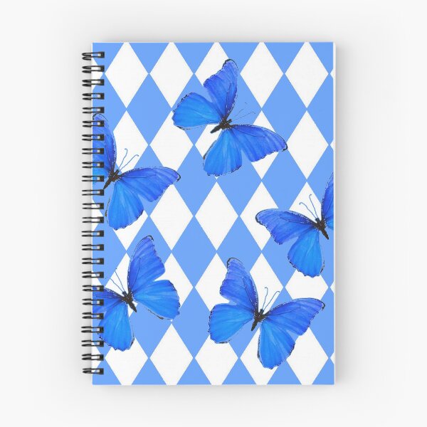 Item preview, BLUE BUTTERFLIES & ARGYLE PATTERNS designed and sold by sharlesart.