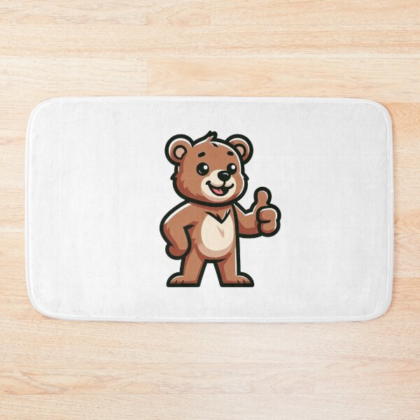Item preview, Confident Cartoon Bear Thumbs Up – Friendly Animal Art designed and sold by Confuzz1ed.