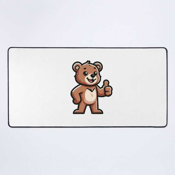 Item preview, Confident Cartoon Bear Thumbs Up – Friendly Animal Art designed and sold by Confuzz1ed.