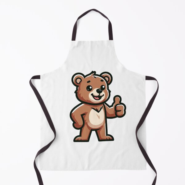 Item preview, Confident Cartoon Bear Thumbs Up – Friendly Animal Art designed and sold by Confuzz1ed.