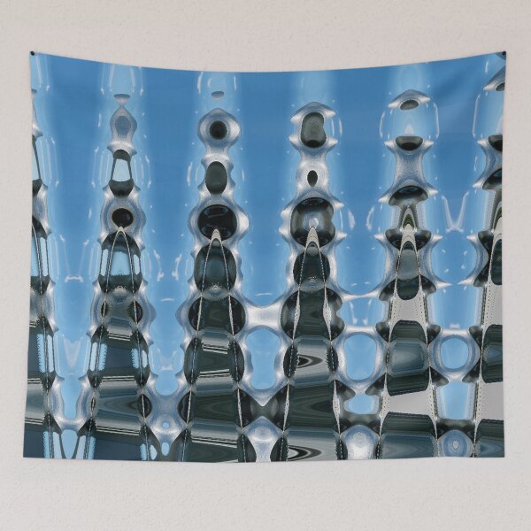 Item preview, Blue towers in motion designed and sold by Sigtrix.