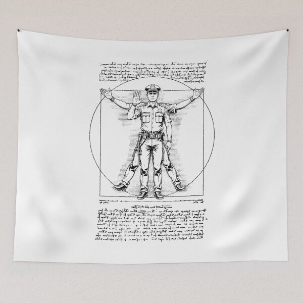 Item preview, Policeman Police Officer Vitruvian Man Leonardo Da Vinci Cop designed and sold by GrandeDuc.