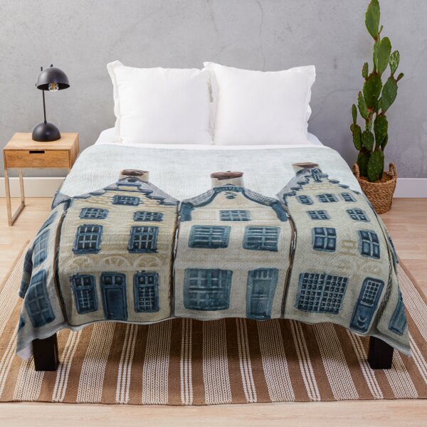 Item preview, Delfts blue nostalgic gabled houses on a row designed and sold by Photopat.