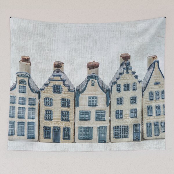 Item preview, Delfts blue nostalgic gabled houses on a row designed and sold by Photopat.