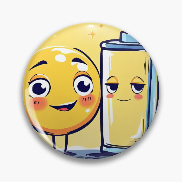 Item preview, A cartoon image of a battery and a glass of water designed and sold by cafegrafis.