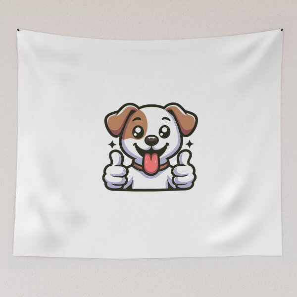 Item preview, Excited Cartoon Dog Thumbs Up – Fun Pup Art designed and sold by Confuzz1ed.