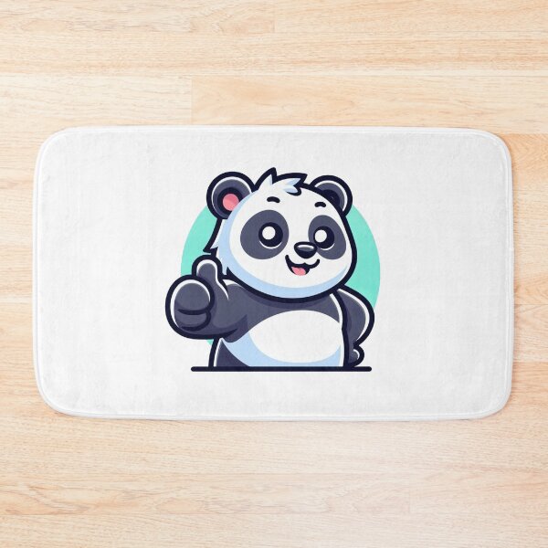 Item preview, Panda Giving Thumbs Up – Cute Positive Cartoon designed and sold by Confuzz1ed.