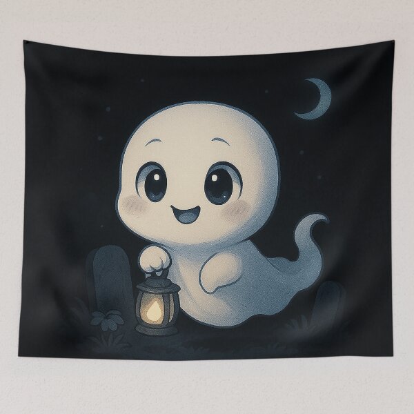 Item preview, Cute little ghost designed and sold by FluffyGallery.
