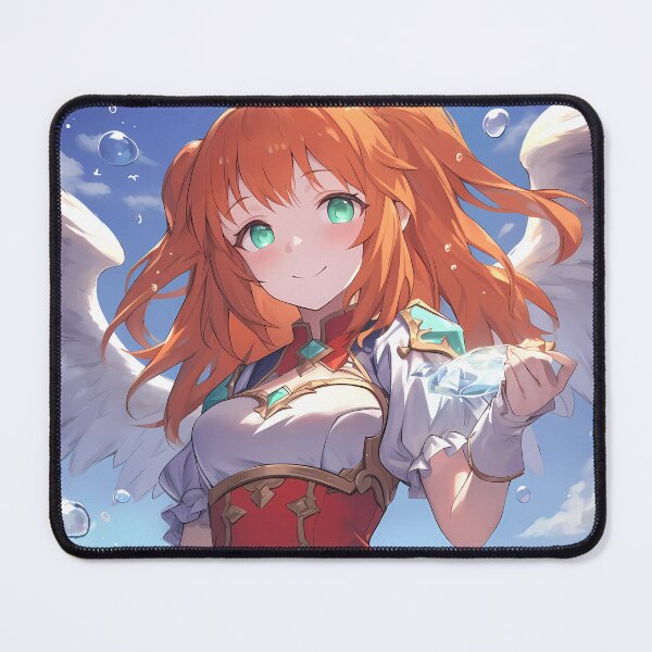 Item preview, Rino Princess Connect Orange Hair Angel Anime Girl Crystal Wings Water Magic Gentle designed and sold by earlobejerk.