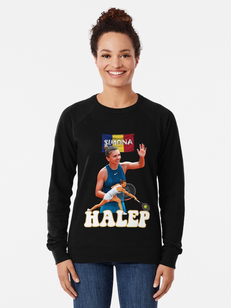 Simona Halep Romania Tennis Tshirt Lightweight Sweatshirt By