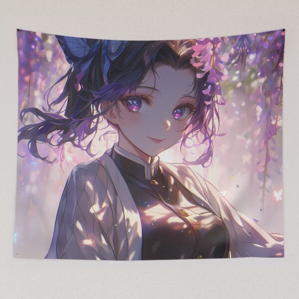 Item preview, Radiant Wisteria Garden Kanao Tsuyuri Demon Slayer Anime designed and sold by earlobejerk.
