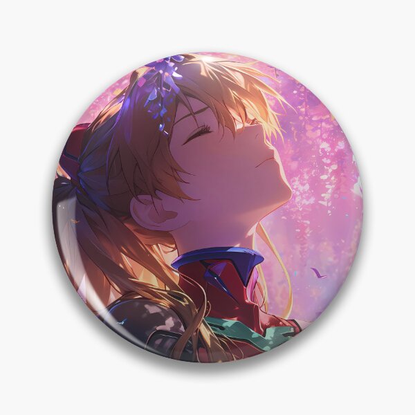 Item preview, Neon Fiery Wisteria Embrace Asuka Langley Soryu Evangelion Anime designed and sold by earlobejerk.