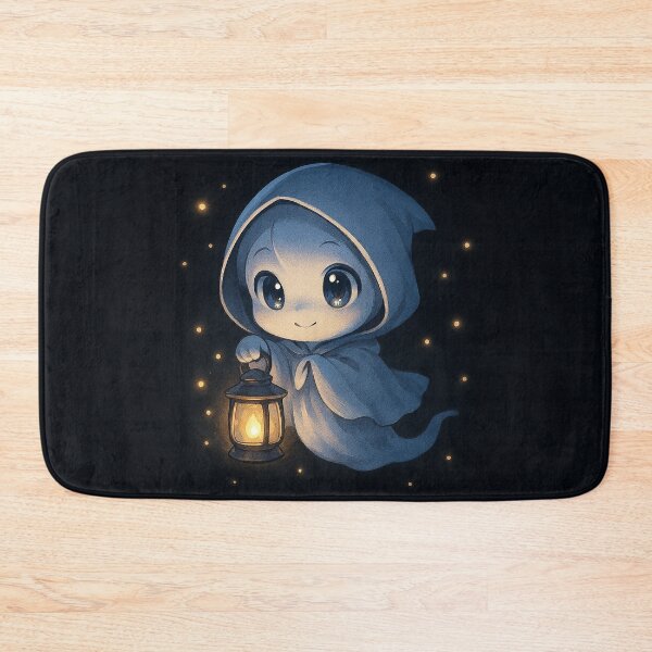 Item preview, Cute little ghost wearing a hooded cloak designed and sold by FluffyGallery.