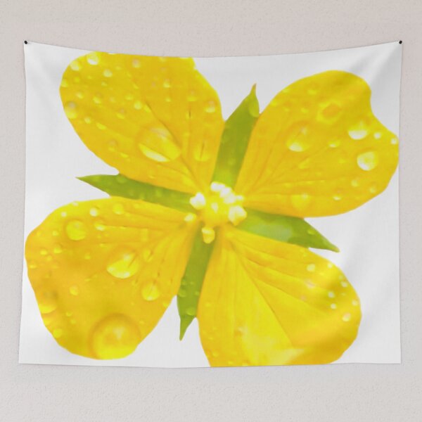 Item preview, cute yellow Sky Mustard Flower is in full bloom. designed and sold by MiMee4451.