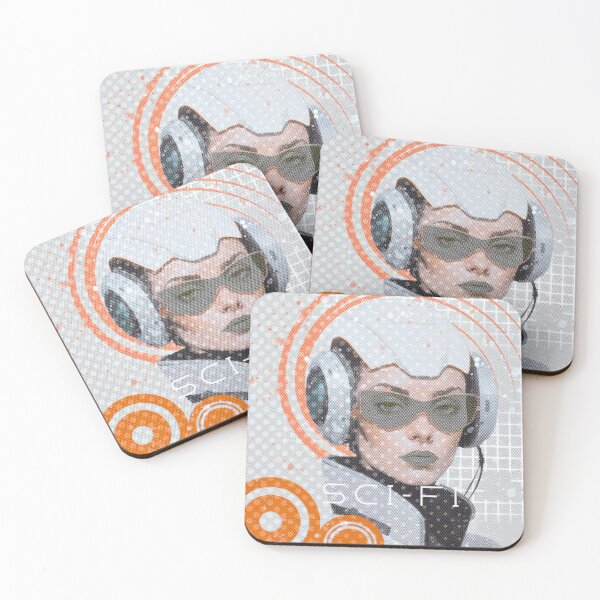 Item preview, Sci-Fi Cyberpunk Retro | Future Pop Art Woman designed and sold by Shopunte.