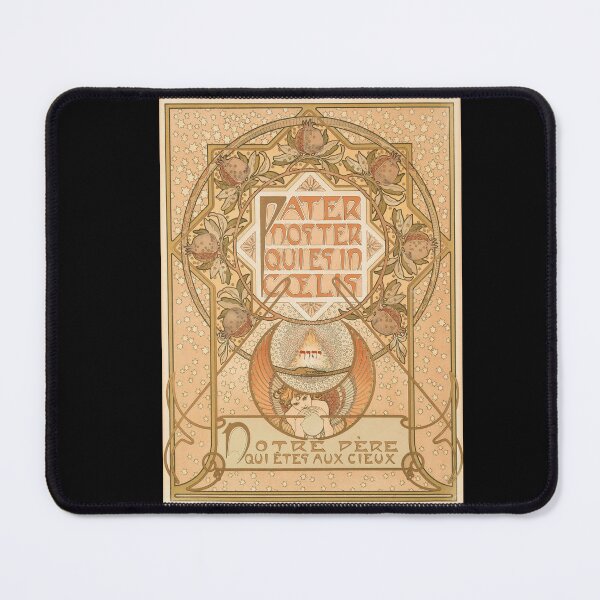 Item preview, Pater Noster Poster by Alphonse Mucha | Art Nouveau Religious Print | Vintage Prayer Wall Art | Elegant Decorative Spiritual Decor designed and sold by artofuniverse.