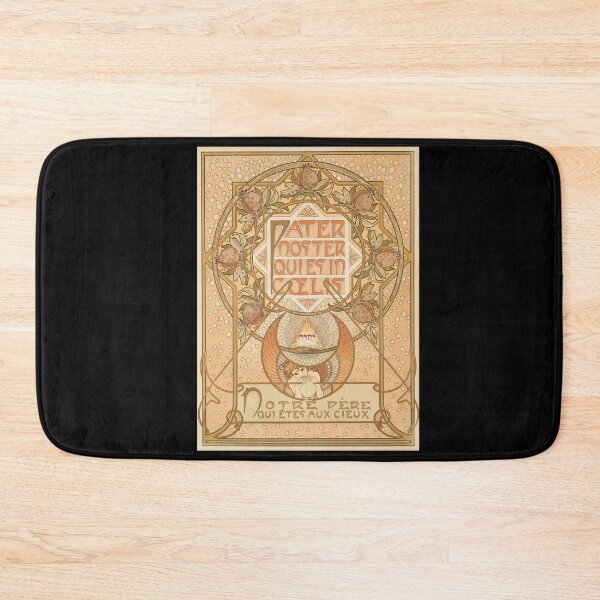 Item preview, Pater Noster Poster by Alphonse Mucha | Art Nouveau Religious Print | Vintage Prayer Wall Art | Elegant Decorative Spiritual Decor designed and sold by artofuniverse.