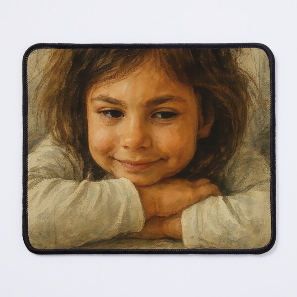 Item preview, “A child’s gaze full of curiosity and quiet courage” designed and sold by PixelPrisma.