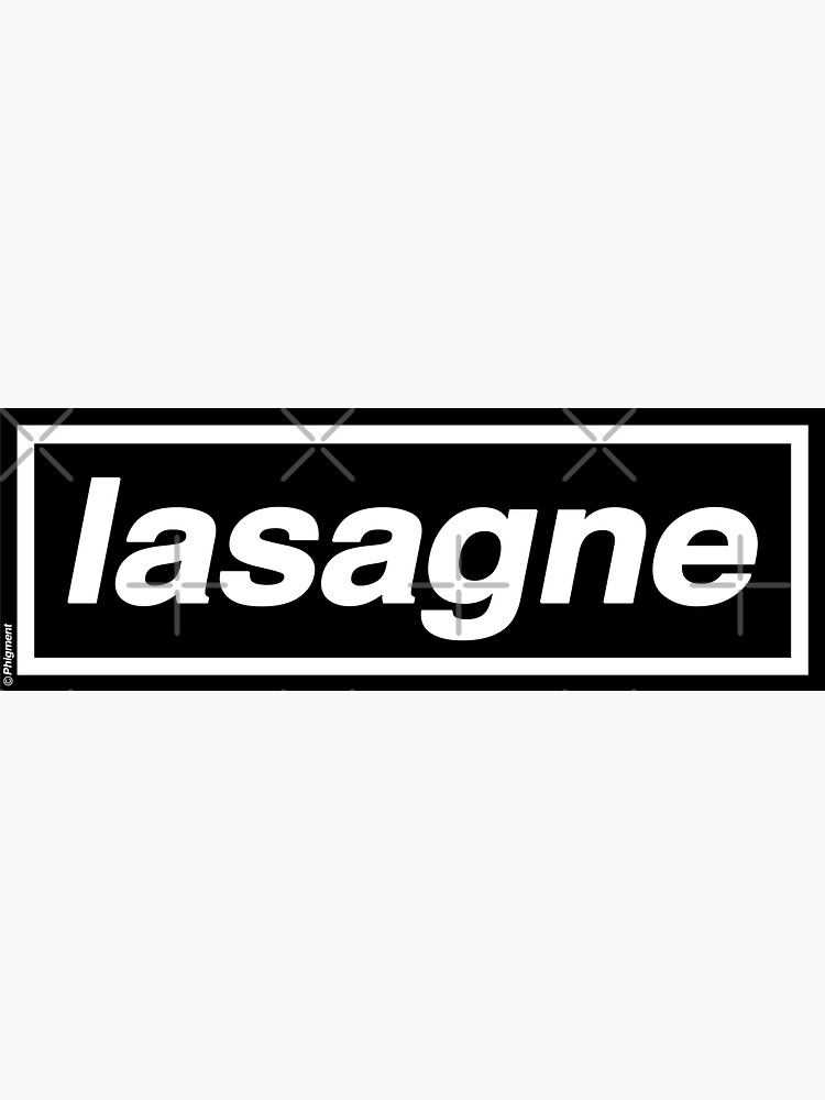 Thumbnail 3 of 3, Sticker, Lasagne (Digsy's Dinner) OASIS Band Tribute - MADE IN THE 90s designed and sold by phigment-art.