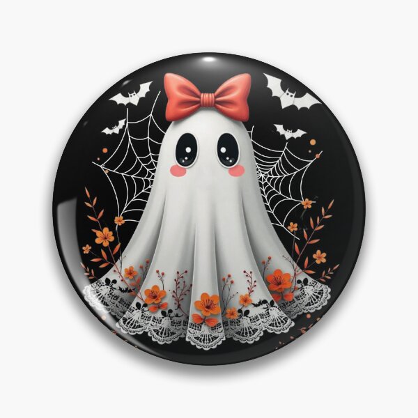 Item preview, Cute Lace Ghost, Boo In Boojee, Halloween Boo Lace Bow, Halloween, Boo Ghost Shirt, Cute Boo Halloween Sublimation Design designed and sold by OctonoteStudio.