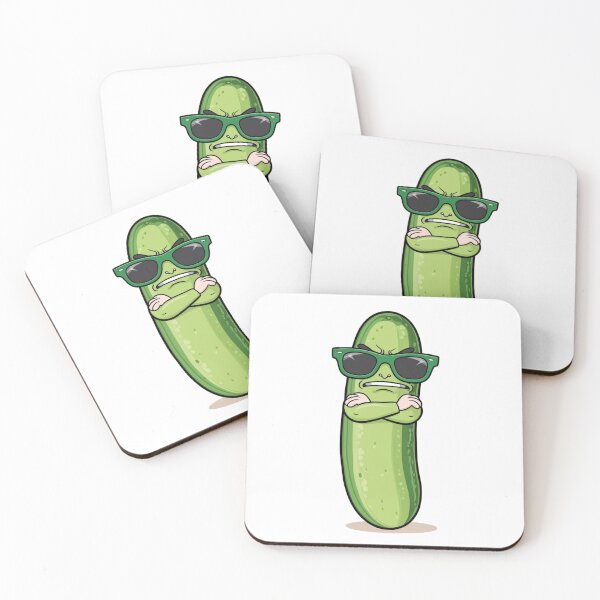 Item preview, Cool Angry Pickle with Attitude designed and sold by PinkiPop Studio.
