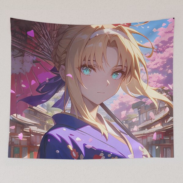 Item preview, Alice Zuberg Sword Art Online Anime Sakura Kimono Elegance designed and sold by earlobejerk.