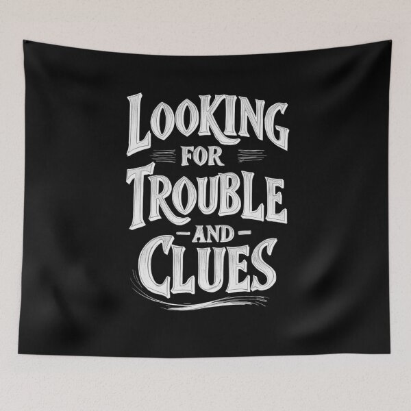 Item preview, Retro Vintage Cozy Detective Mystery Book Club Quote  designed and sold by adlibmaria.