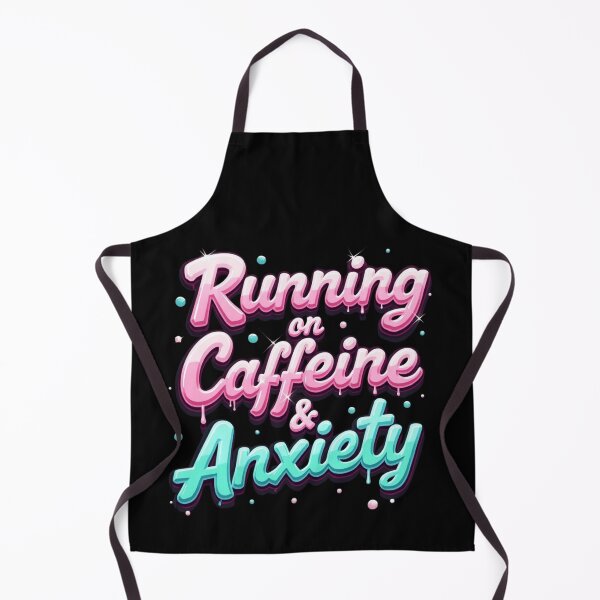 Artikelvorschau, Laufen mit Koffein und Angst – Retro Neon Bubble Font Sticker entworfen und verkauft von WakeUpYourBrain.