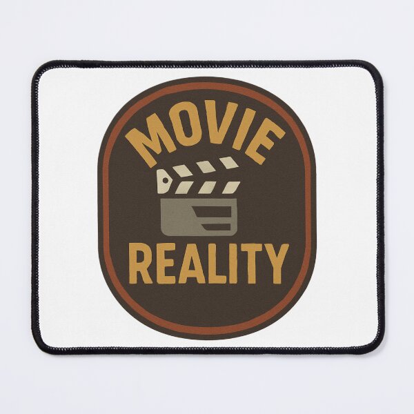 Item preview, Movie Reality – Retro Badge Between Fiction & Truth designed and sold by LoomisDreams.