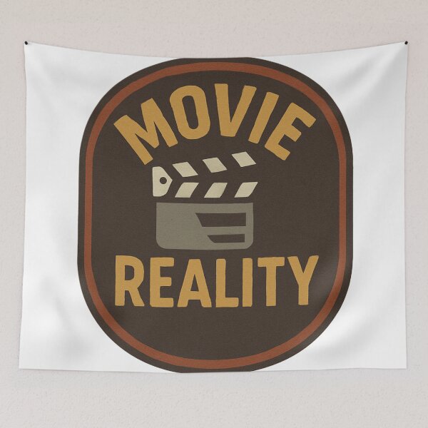 Item preview, Movie Reality – Retro Badge Between Fiction & Truth designed and sold by LoomisDreams.
