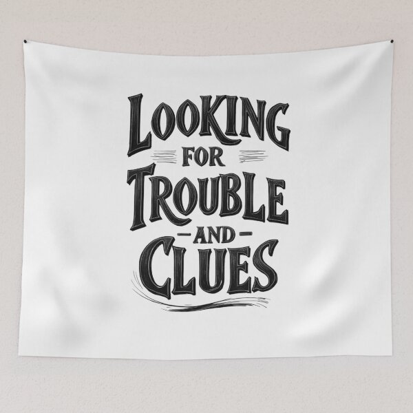 Item preview, Retro Vintage Cozy Detective Mystery Book Club Quote  designed and sold by adlibmaria.