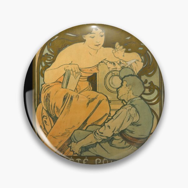 Item preview, Societe Populaire des Beaux-Arts Poster by Alphonse Mucha | Art Nouveau Art Print | Vintage French Wall Art | Elegant Woman Decorative Art designed and sold by artofuniverse.