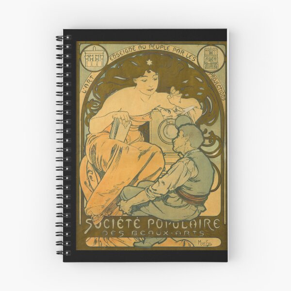Item preview, Societe Populaire des Beaux-Arts Poster by Alphonse Mucha | Art Nouveau Art Print | Vintage French Wall Art | Elegant Woman Decorative Art designed and sold by artofuniverse.