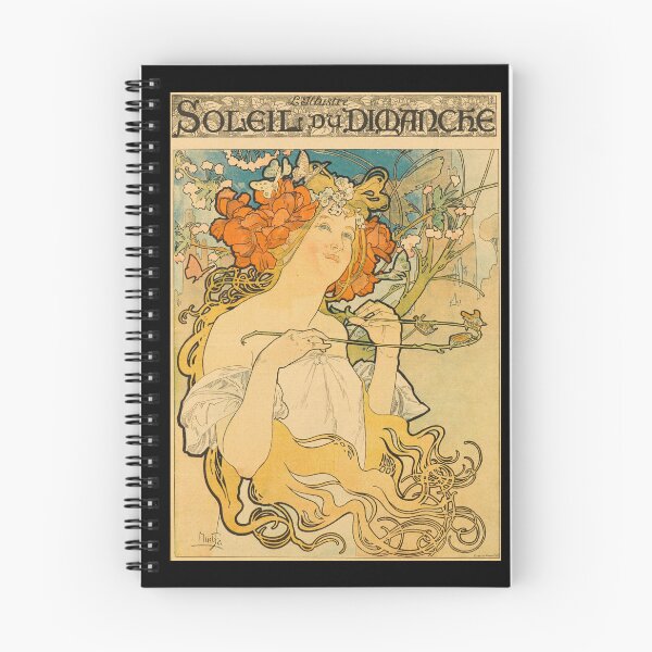 Item preview, Soleil du Dimanche Poster by Alphonse Mucha | Art Nouveau Vintage Print | Elegant Woman Wall Art | French Decorative Artwork designed and sold by artofuniverse.