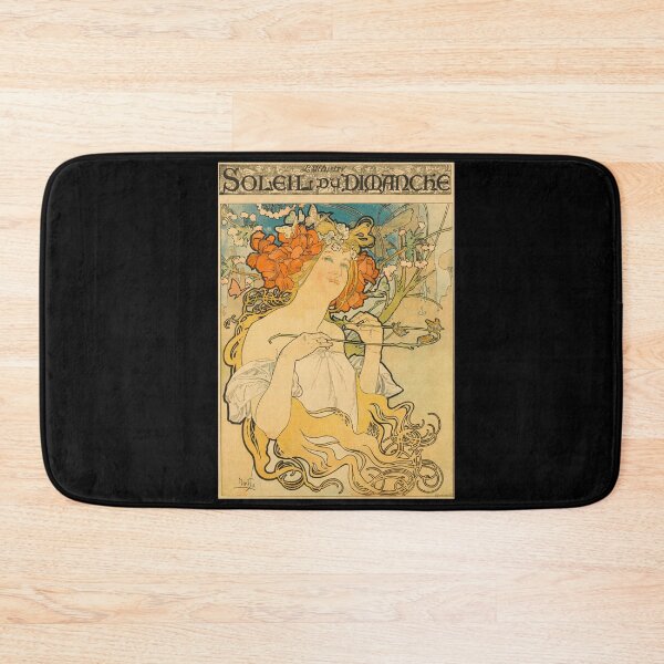 Item preview, Soleil du Dimanche Poster by Alphonse Mucha | Art Nouveau Vintage Print | Elegant Woman Wall Art | French Decorative Artwork designed and sold by artofuniverse.