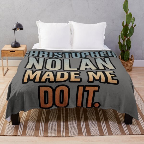 Item preview, Christopher Nolan Made Me Do It – Retro Aesthetic Cinema Quote designed and sold by LoomisDreams.