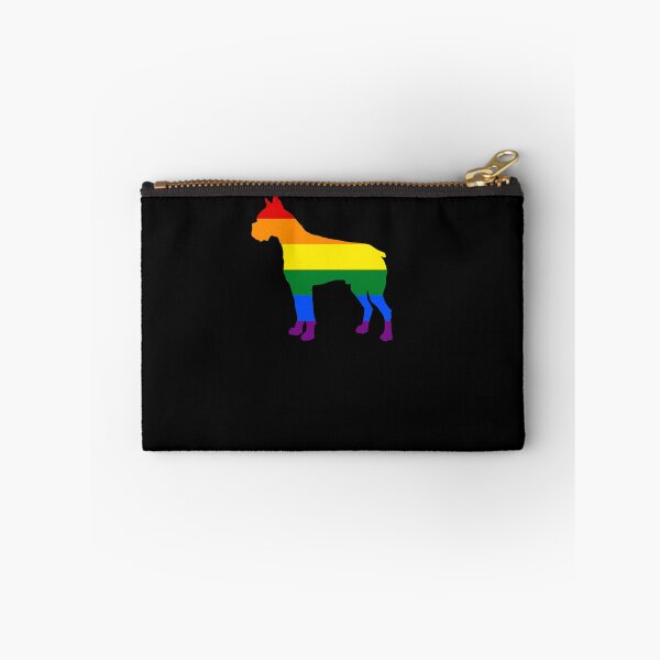 Item preview, Gay Dogs Boxer Rainbow Flag LGBT Dog designed and sold by KentuckyGirlTee.