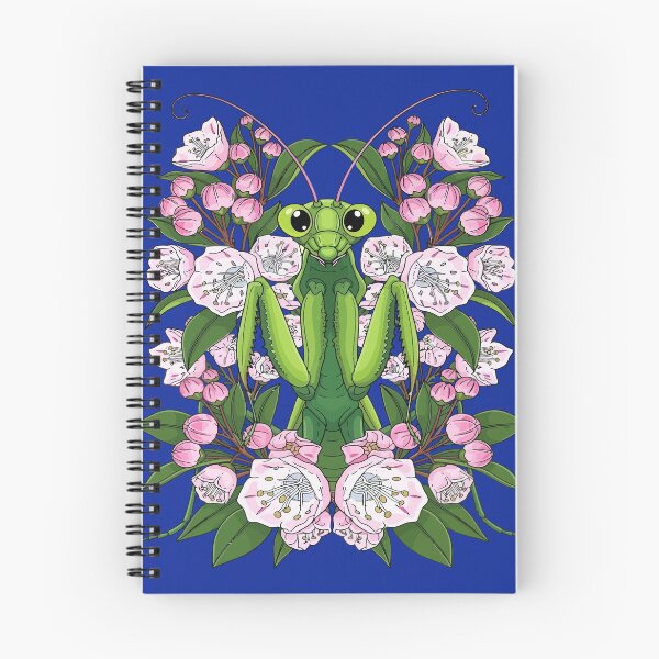 Item preview, Adorable Praying Mantis And Mountain Laurel Blossom designed and sold by taiche.