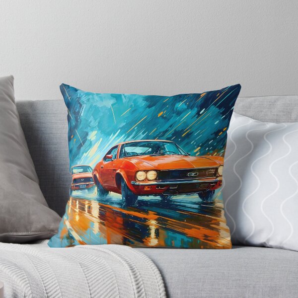 Item preview, Orange Cars Racing in the Rain designed and sold by Ink Art Design.